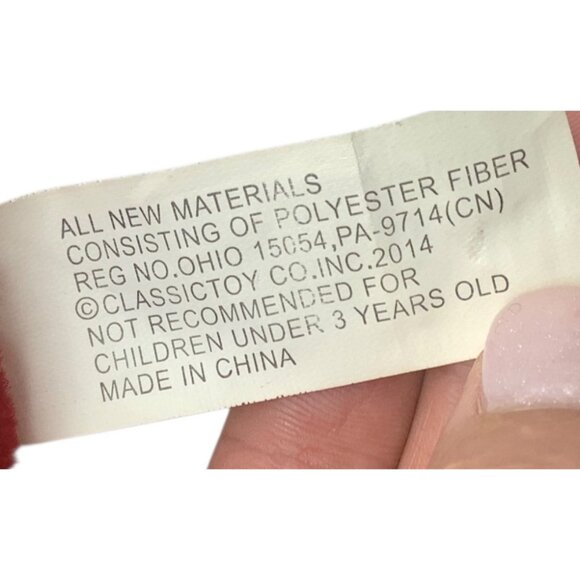 Red Bull Plush Toy Stuffed Animal Gold Nose Ring NEW NWT 7"x5.5" - Picture 4 of 6